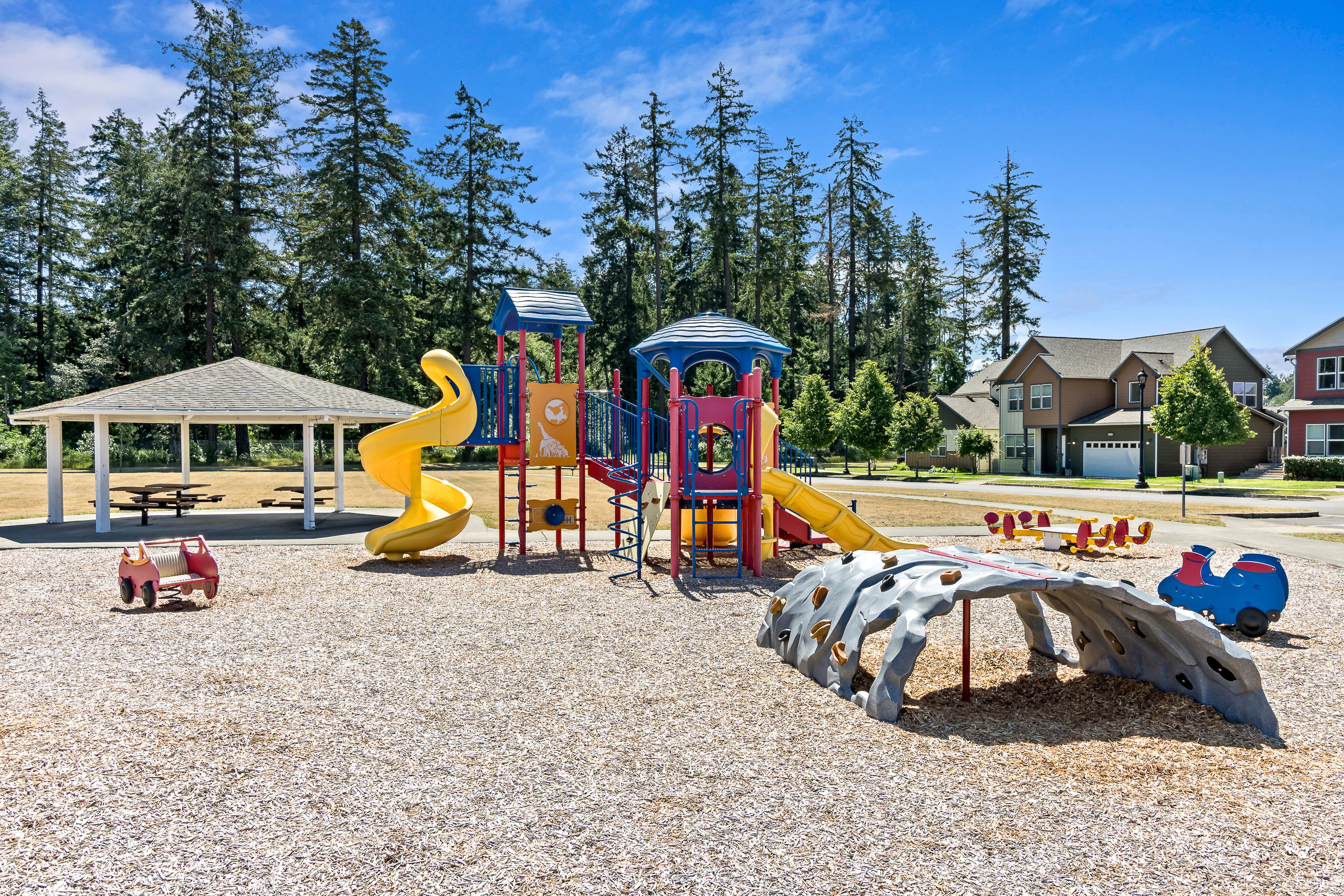 Playground of new Meriwether Landing homes at Joint Base Lewis-McChord