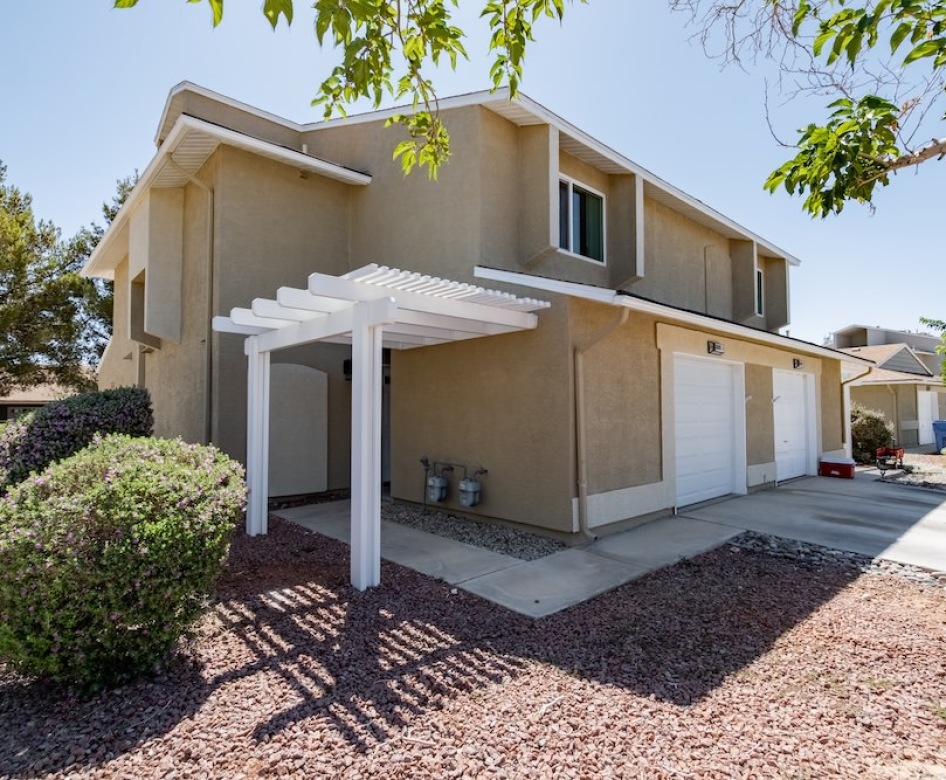a house with a garage