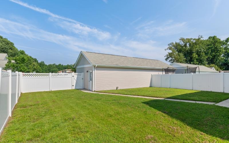 a house with a fence around it