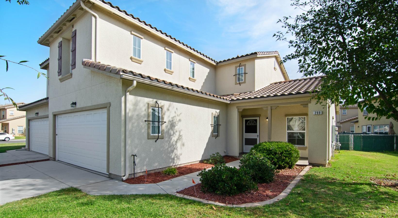 home with covered garage