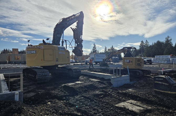 Construction at a Liberty Community 