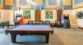 game room with billiards table