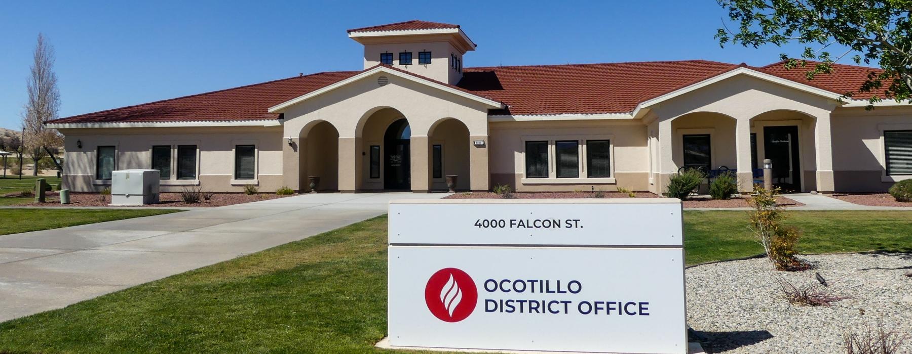Ocotillo District Office exterior
