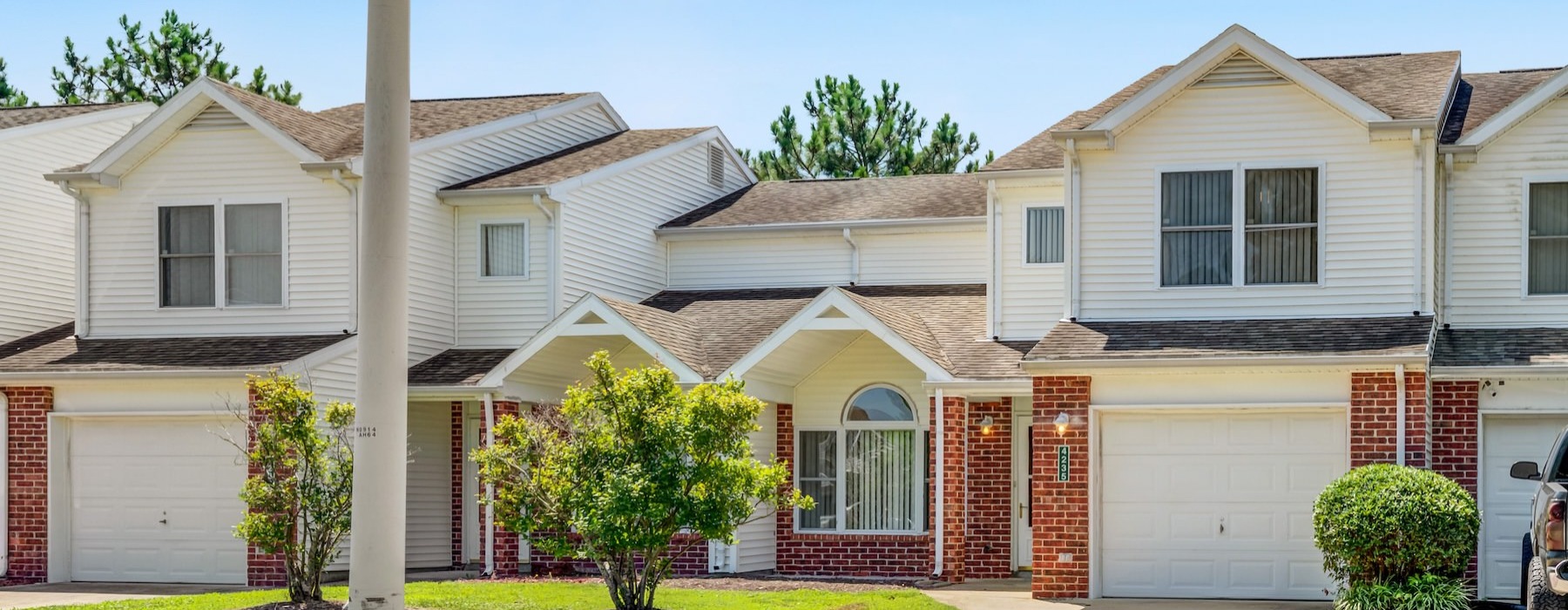 Teh exterior of buildings