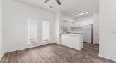 kitchen area with natural lighting