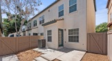 private rear patio with spacious areas