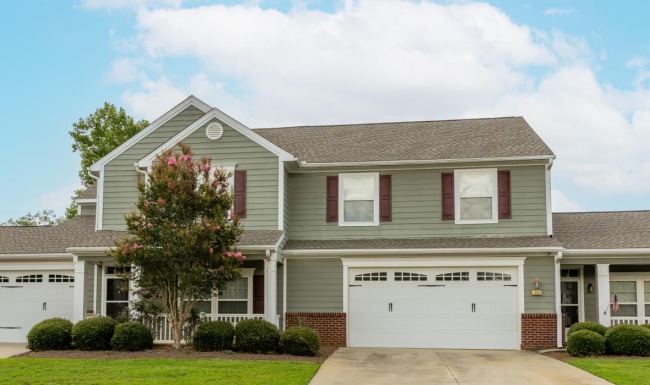a large house with a driveway