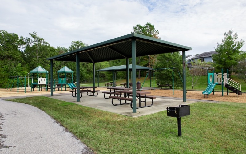 covered grilling area