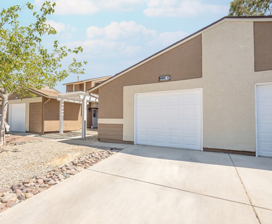 a house with a garage