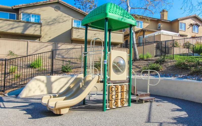 a play structure outside