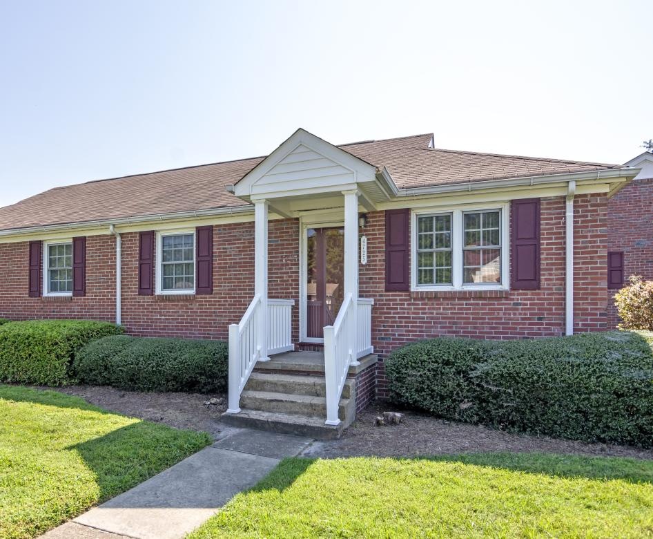 a house with a front yard