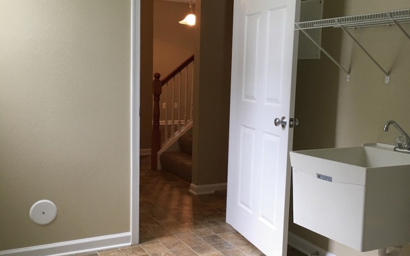 laundry room with sink
