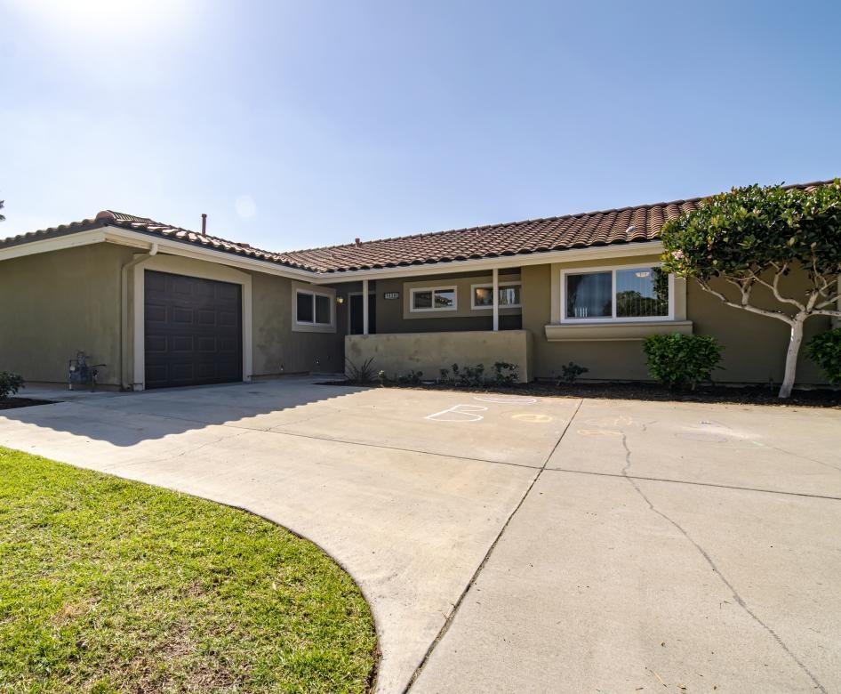 a house with a driveway