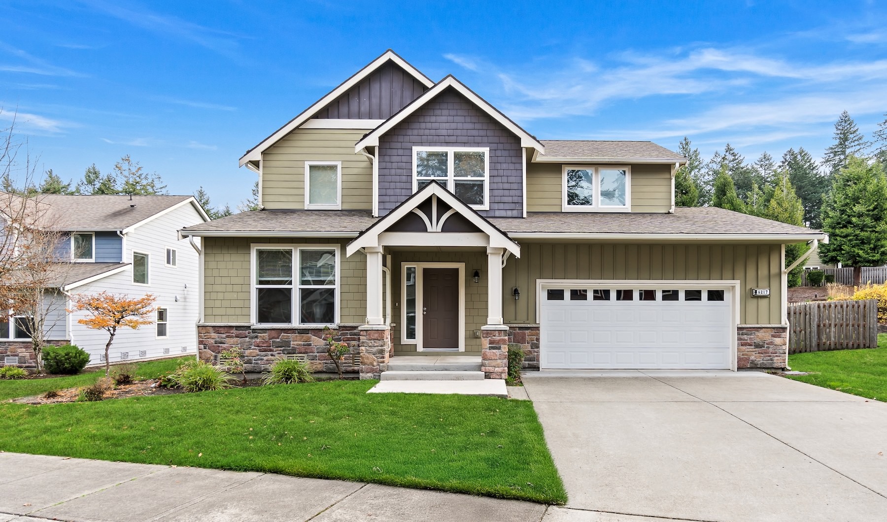 a large house with a driveway