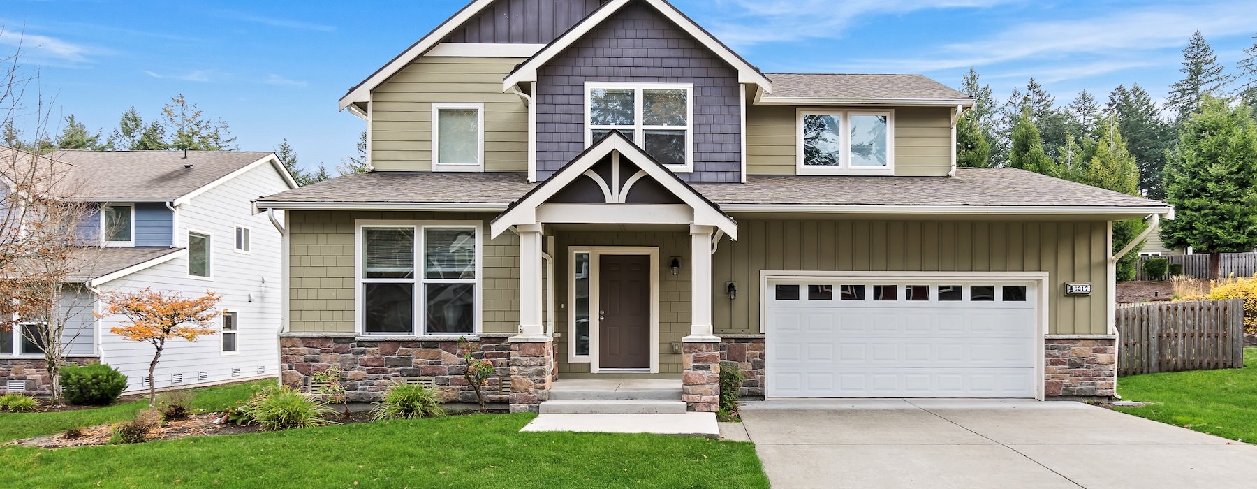 a large house with a driveway