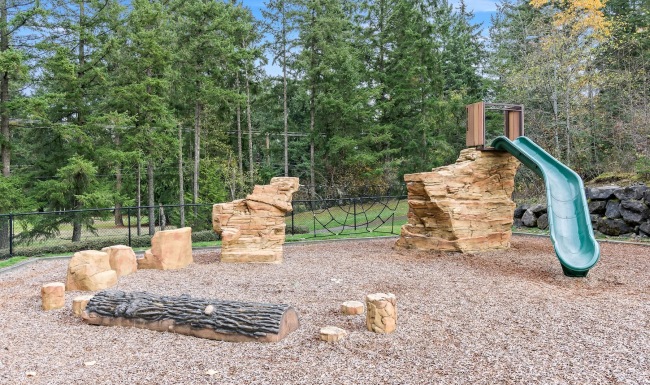 a playground in a park
