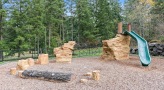 a playground in a park