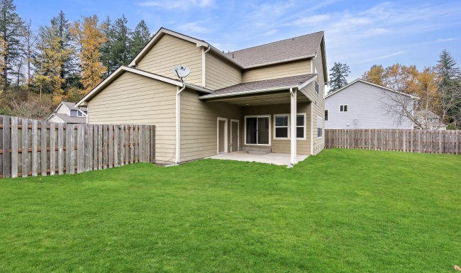 a house with a yard
