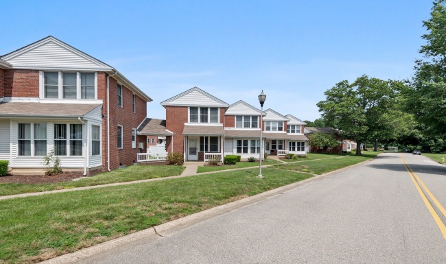 a row of homes near a street