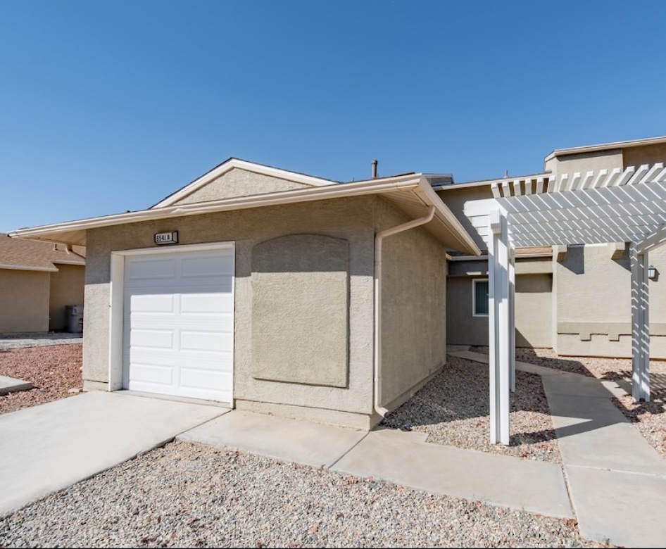 a house with a garage