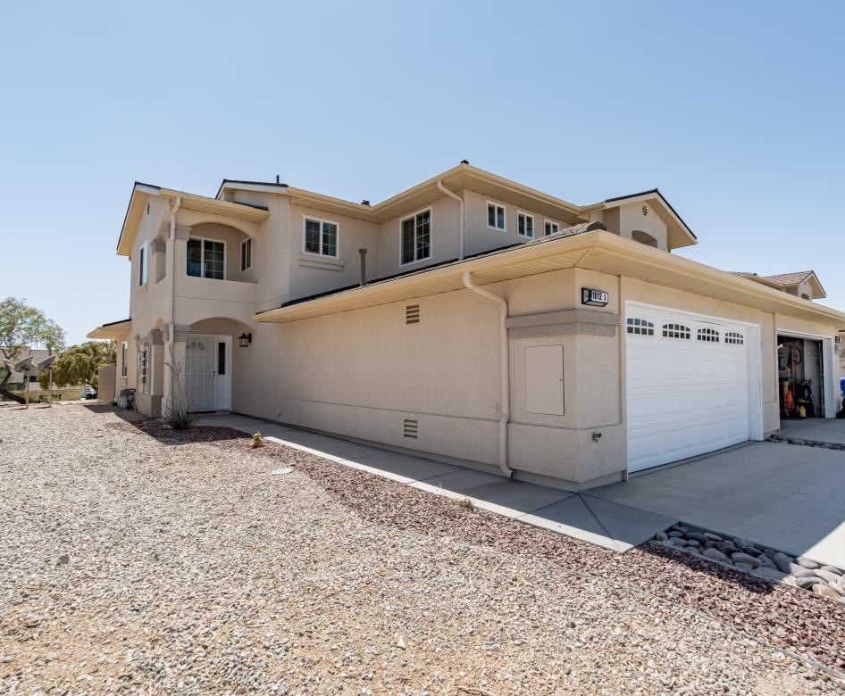 a building with a lot of dirt in front of it