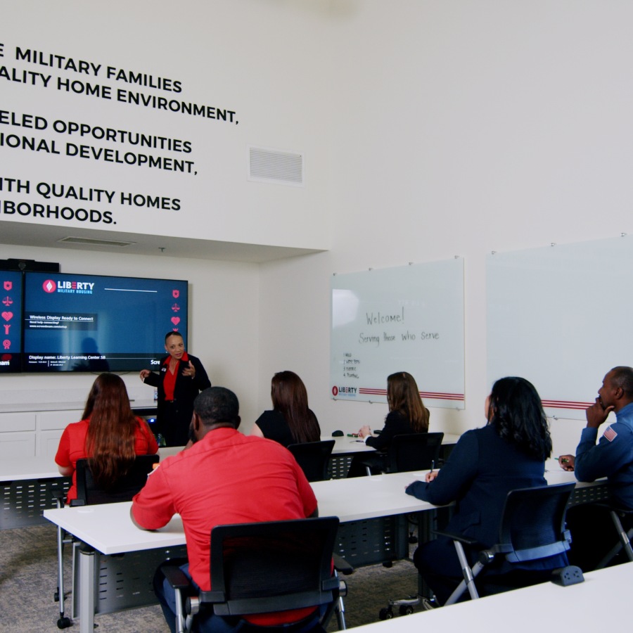 Liberty team members at Liberty Learning Academy Classroom