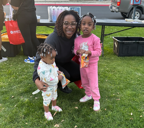 Family at Book Giveaway Event 