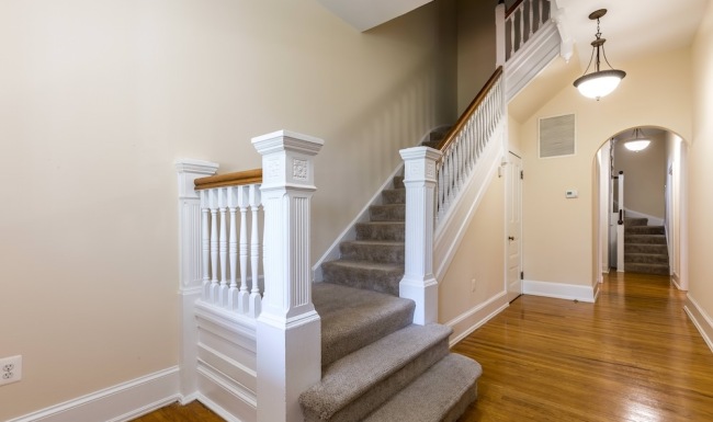 entryway with staircase