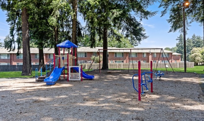 playground with shade from trees