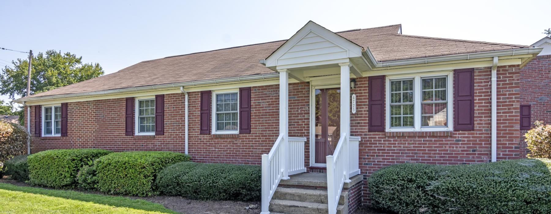 a house with a front yard
