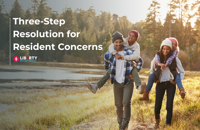 Three Step Resolution for Resident Concerns 