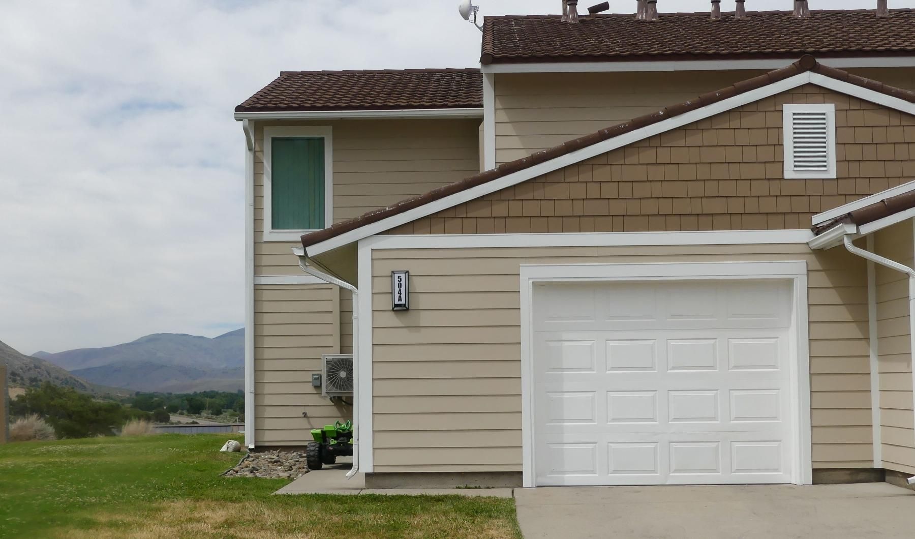 a house with a garage