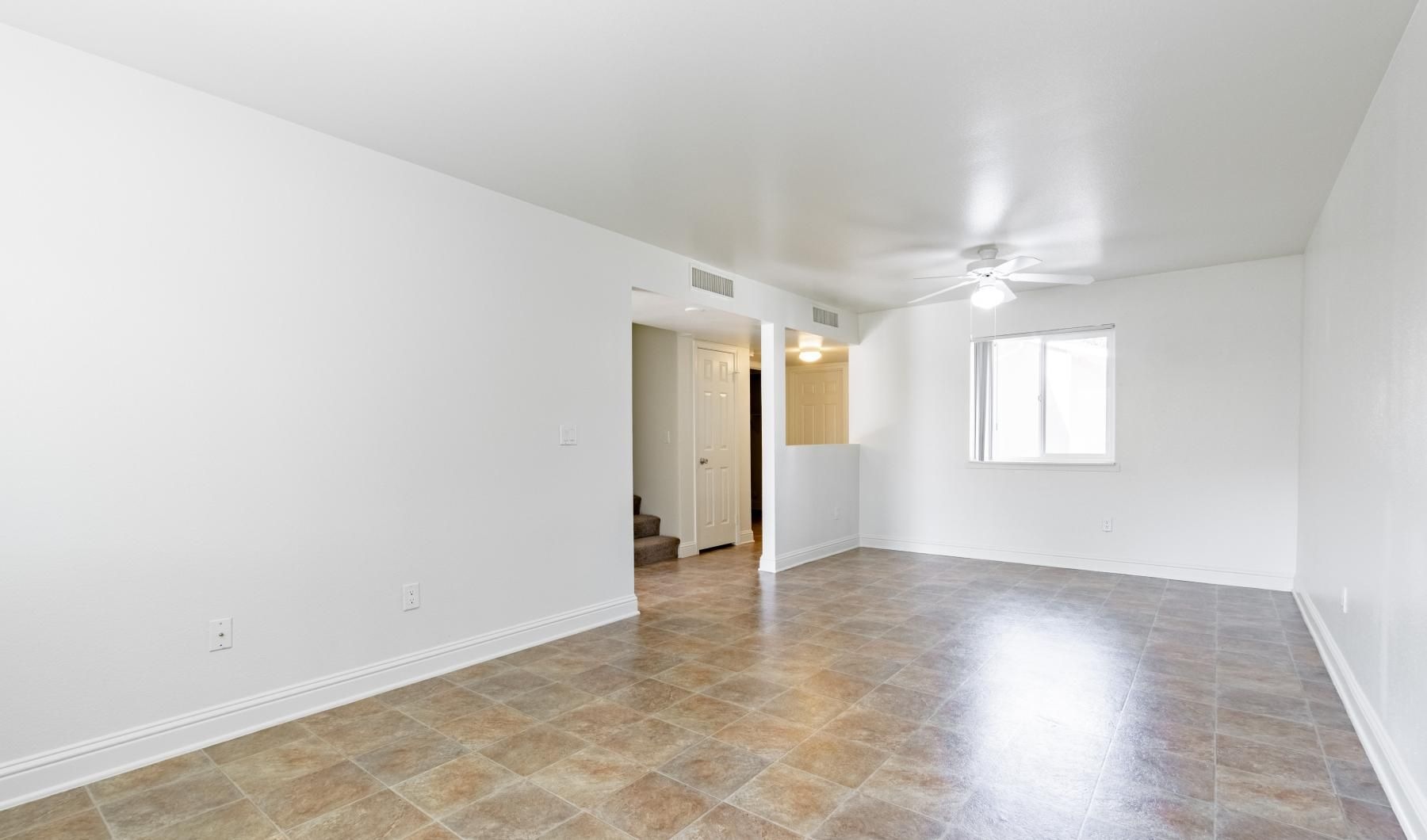 living room with window