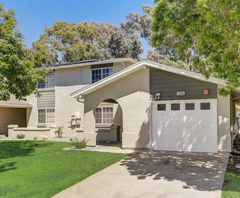 a house with a garage
