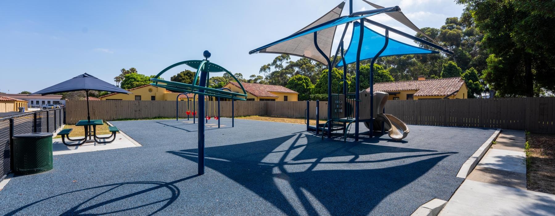 a trampoline in a park