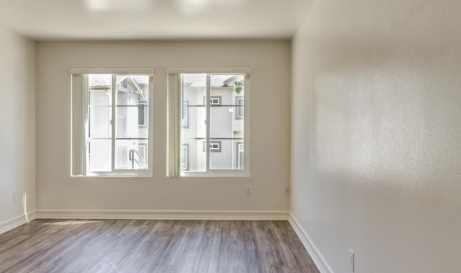 room with bright windows