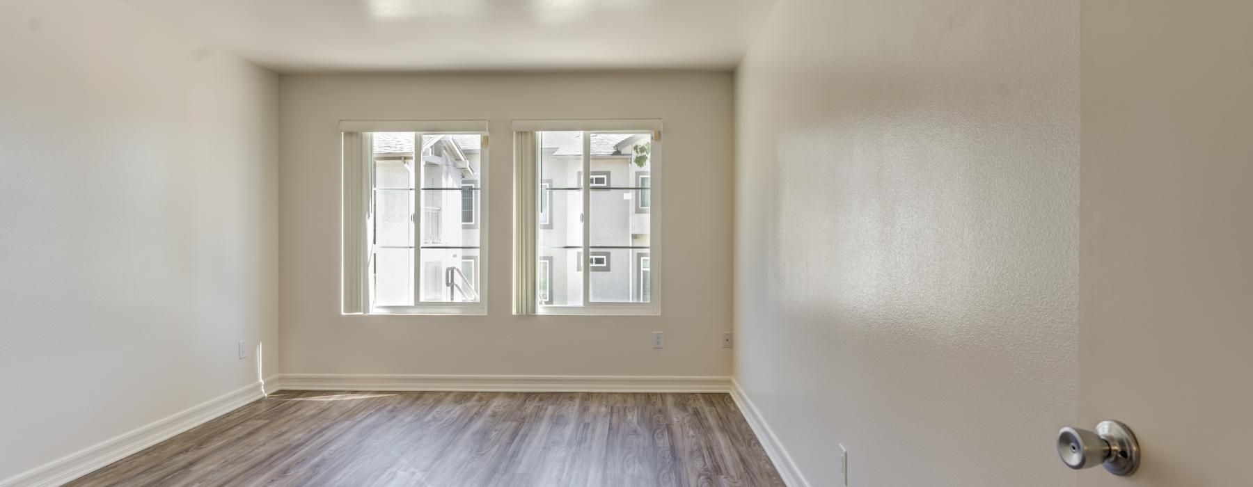 room with bright windows