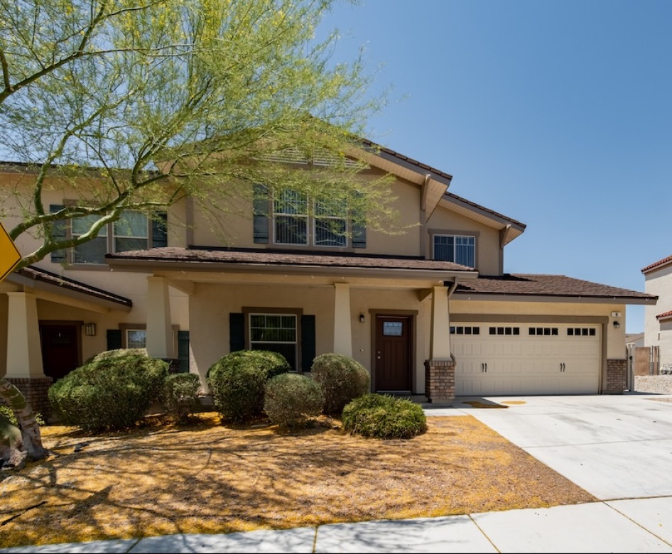 a house with a garage