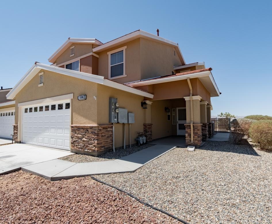 a house with a garage