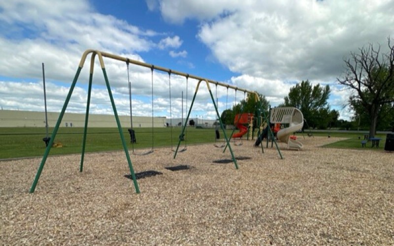 a children's swing set