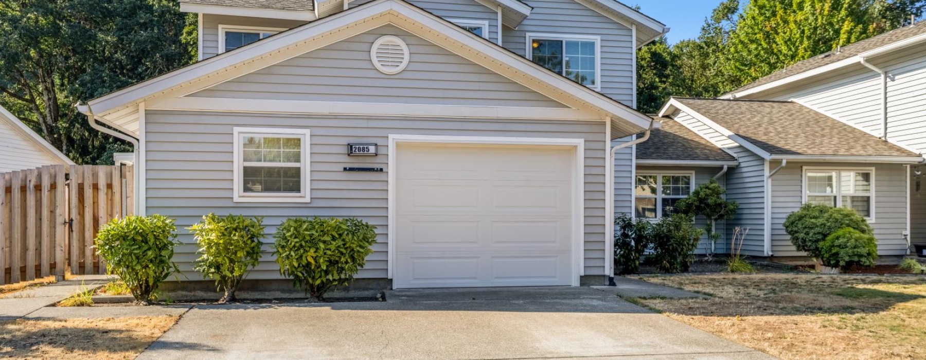 a house with a garage