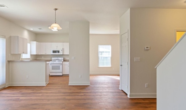 a large empty living room