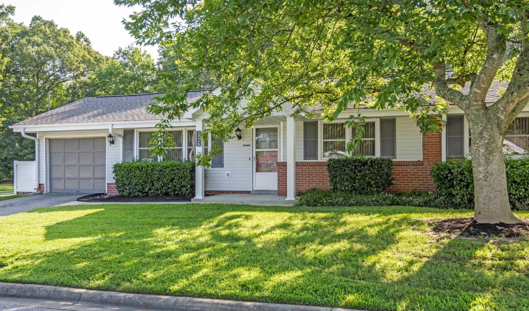 a house with a large front yard