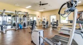 a gym with exercise equipment