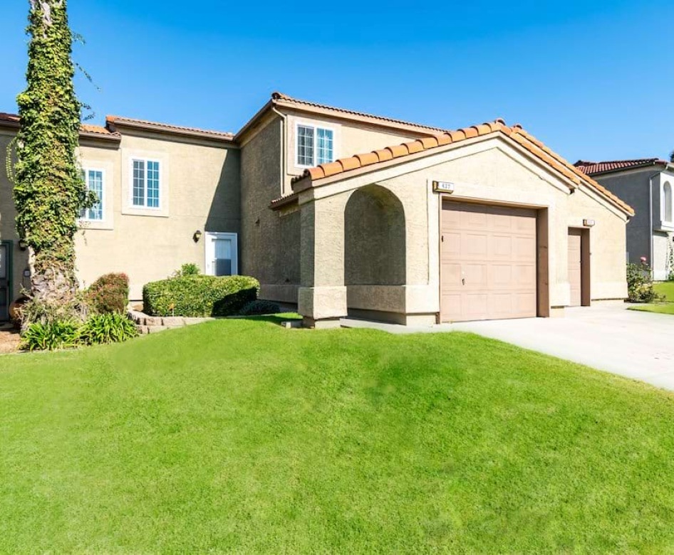 a house with a garage