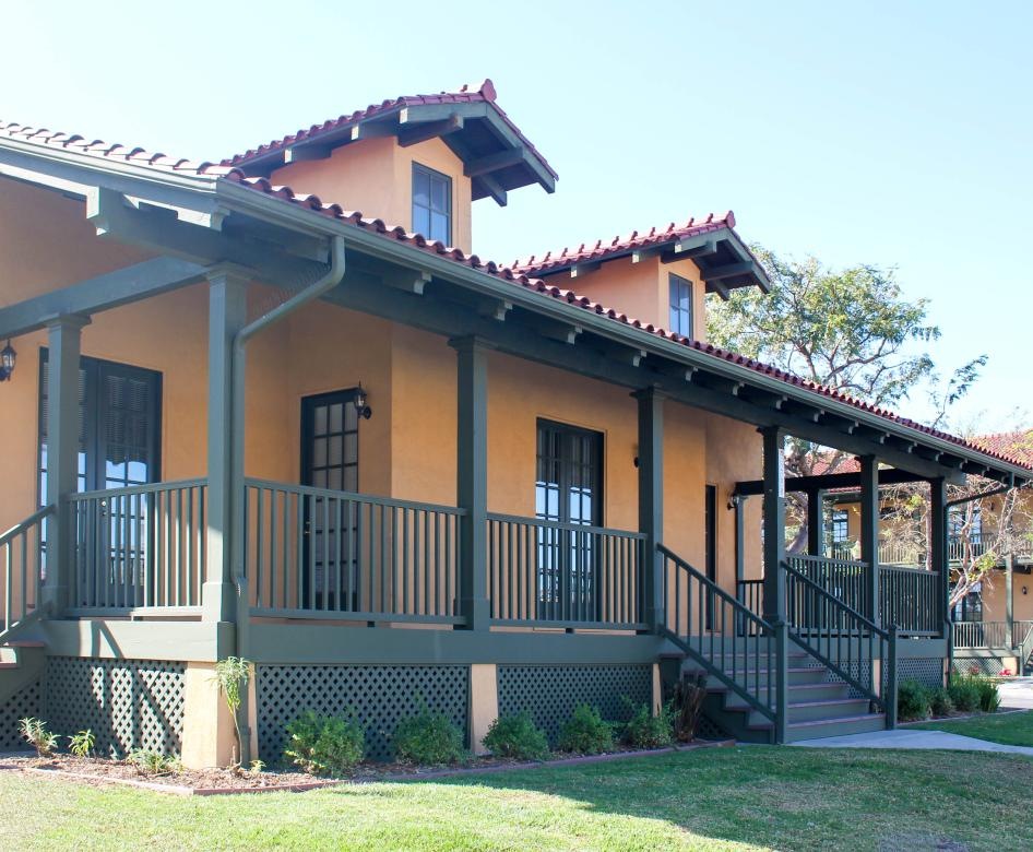 a house with a large front yard